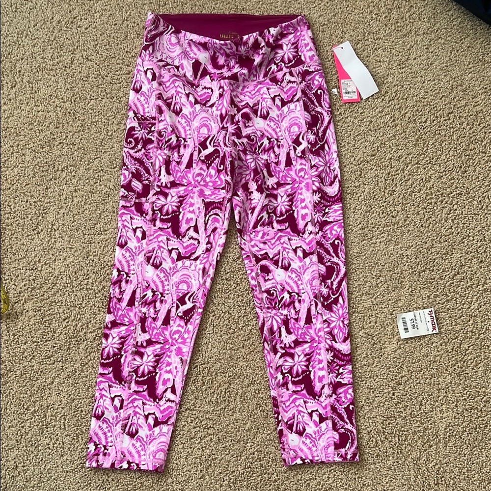 Lilly Pulitzer Pink and Purple Leggings NWOT